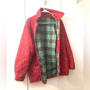 United Colors of Benetton in A Rich Red Color Quilted Jacket